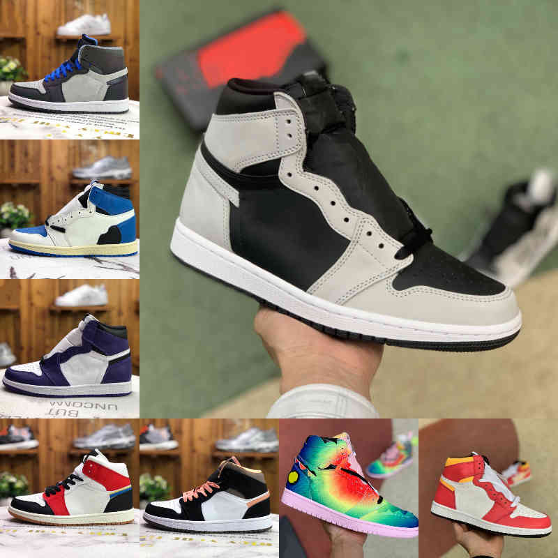 

2021 New 1 1s Basketball Shoes Men Women Light Fusion Red HYPER ROYAL SIGNAL BLUE TOP 3 UNIVERSITY BLUE Court Purple 2.0 CHILE RED OG UNC Sh