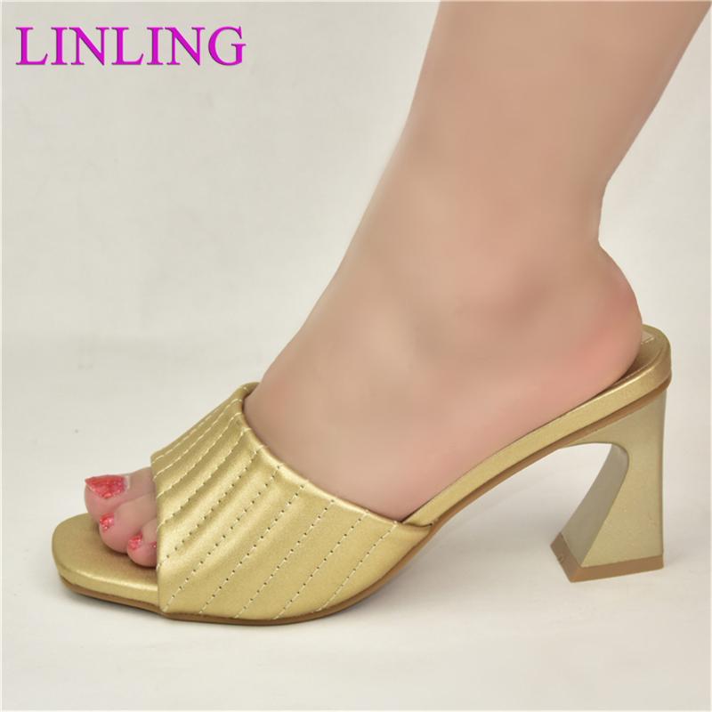 

Dress Shoes Ladies Slippers Rhinestone Women Wedding Gold Italian High Heels Autumn Slipper For 2021 Sexy Platform Pumps, Black