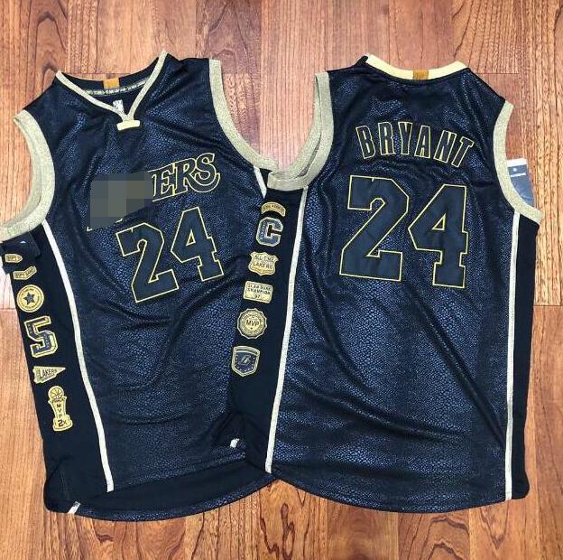 

Men's basketball jerseys Men Los Angeles Lakers Kobe Bryant Retired to commemorate Mitchell & Ness black mamba Hard, Black;red