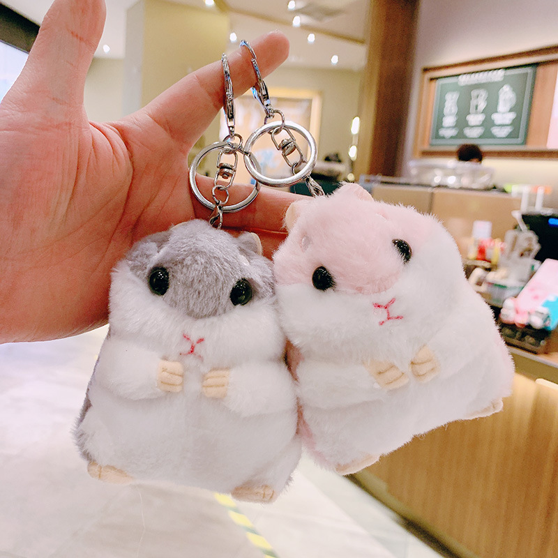 

Hamster Doll Keychain Pendant Doll Hamster Cute Backpack Doll Plush Ins Bag Pendant School Bag Pendant Kerfob