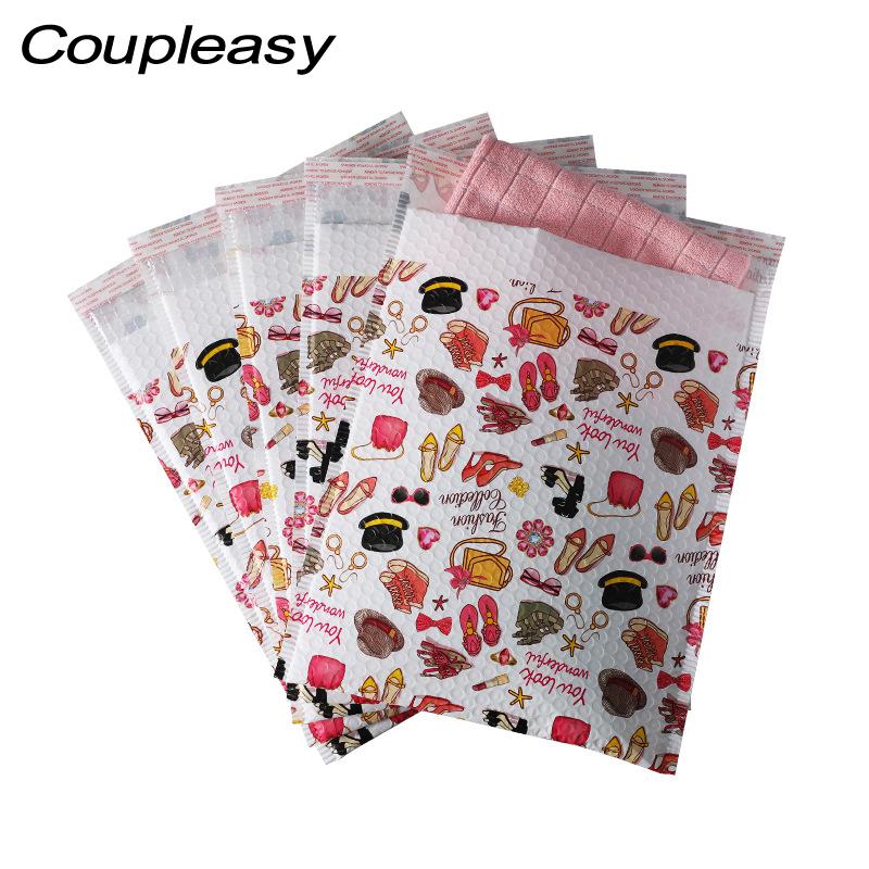 

20Pcs Printing Plastic Bubble Bags Self Seal Mailers Padded Envelopes Waterproof Packaging Thicken Packing