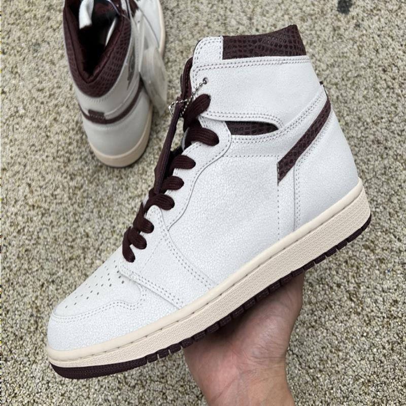 

High Authentic Toe Sports gray Mens University Shoes A Royal grain Ma 1s x Maniere Snakeskin Hyper Basketball jumpman The joint design Ovke, Black