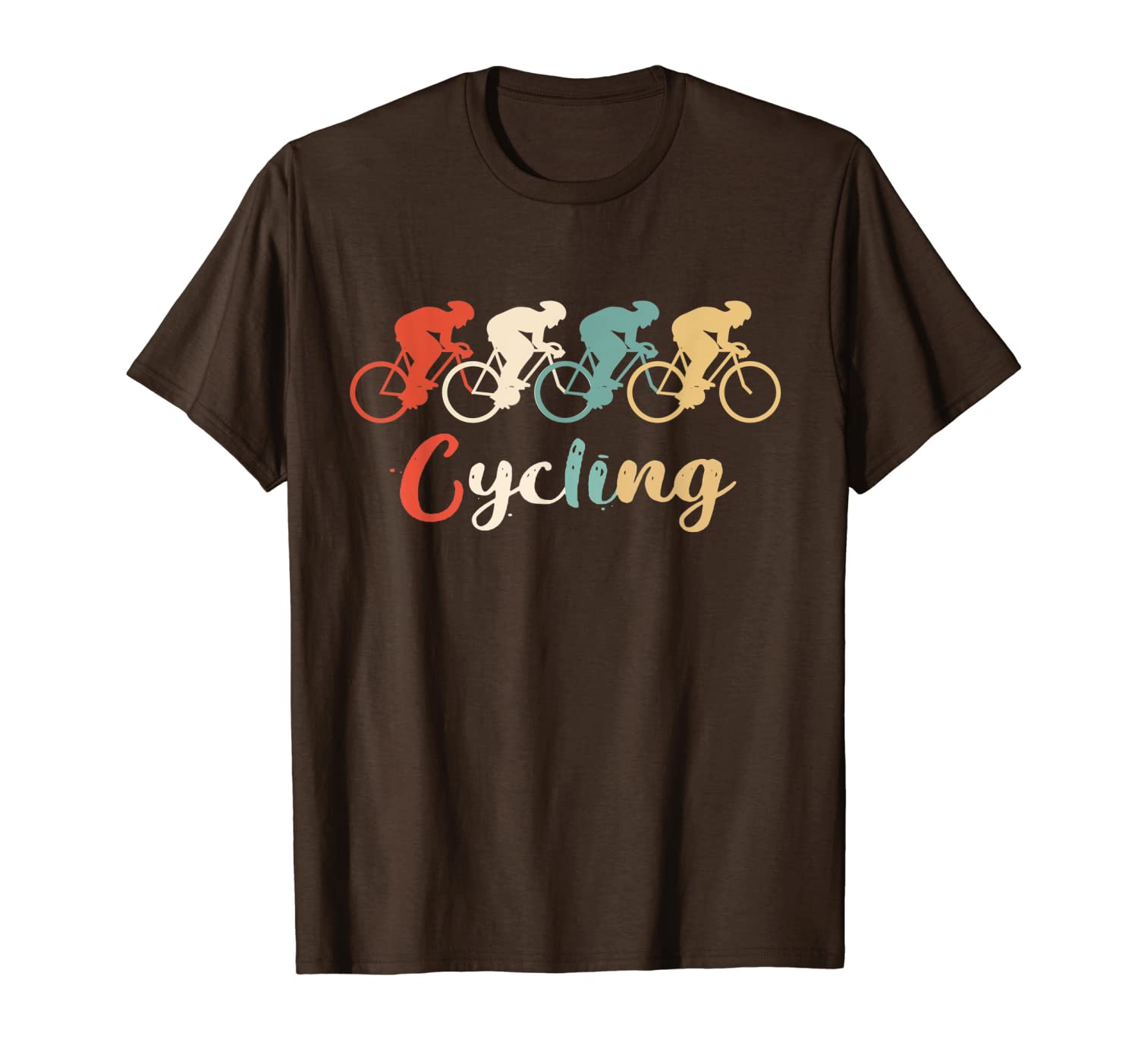 

cycling retro vintage gift for men women t-shirt, White;black