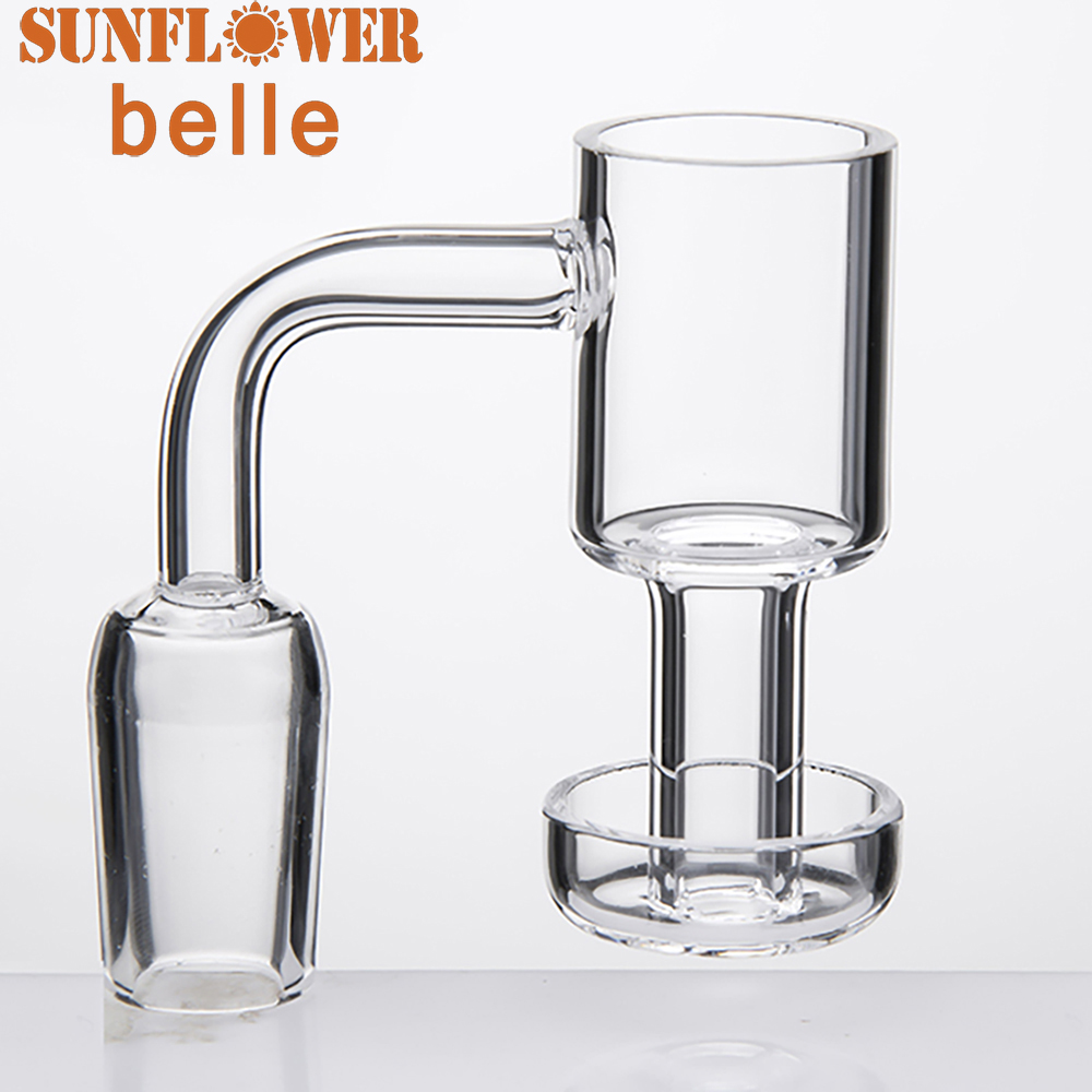 

Quartz Vacuum Banger Nail smoking Terp OD 25mm 10mm 14mm 18mm Clear Joint Dab rig