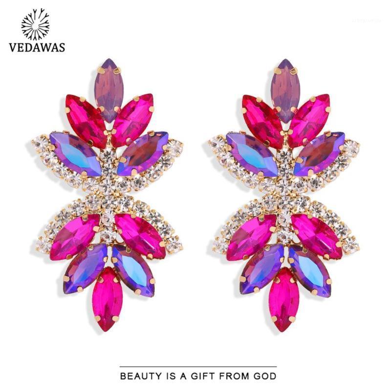 

Dangle & Chandelier Vedawas Gorgeous Colorful Acrylic Drop Earrings For Women Trendy Shiny Multi Color Irregular Pendant Jewelry Party Gift, Silver