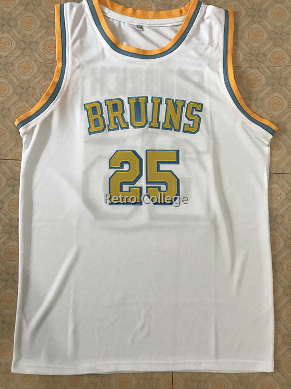 

UCLA Bruins gail goodrich 25 high quality basketball jersey White Retro Classic Mens Stitched Custom Number and name Jerseys