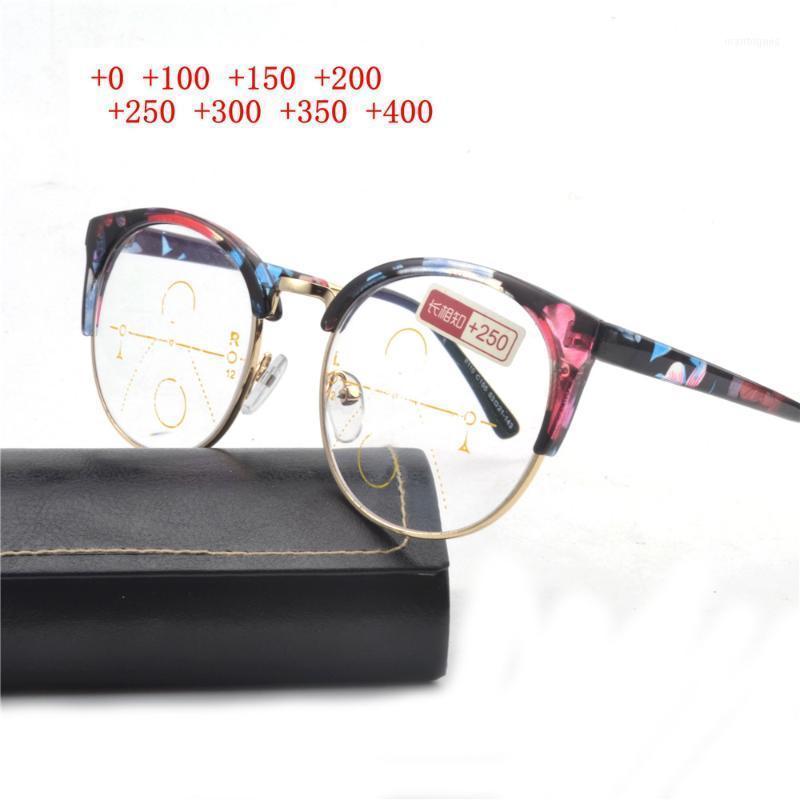 

Sunglasses Women Flower Frame Anti-blue Progressive Multifocal Lens Retro Blue Light Blocking Reading Glasses Outdoor Uv400 NX1