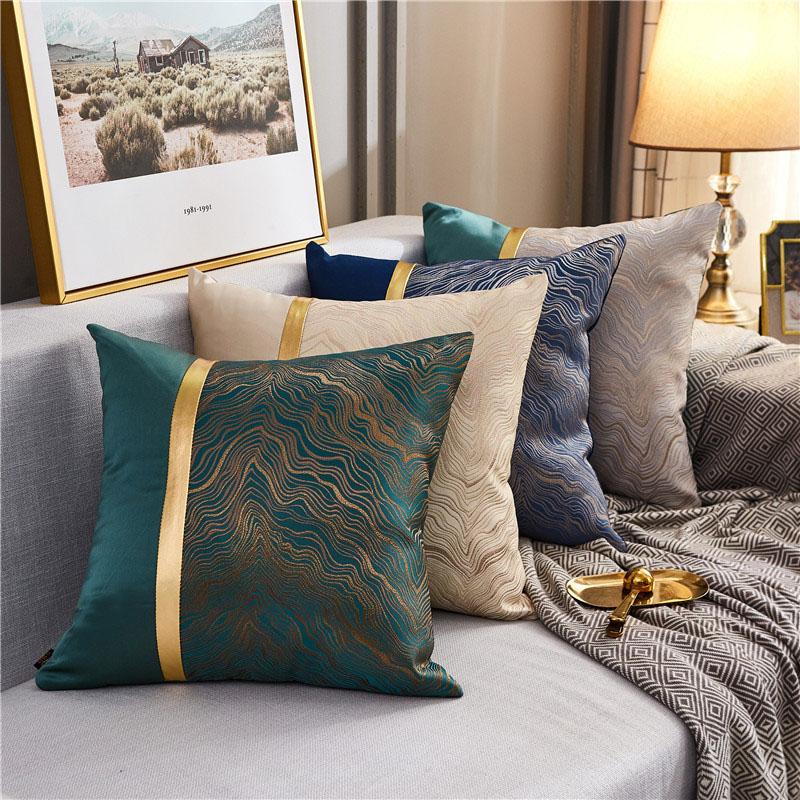 

Cushion/Decorative Pillow Luxury Cushion Cover Modern Bronzing Covers Sofa Pillowcases Home Decorative Throw 45x45cm