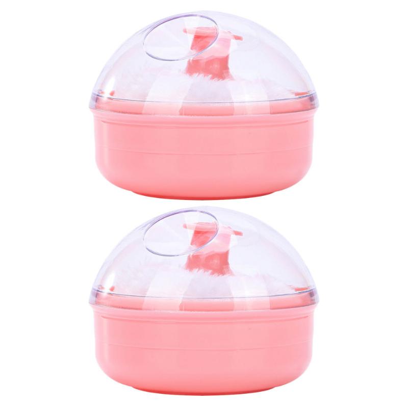 

Sponges, Applicators & Cotton 2Pcs Portable Powder Puff Baby Kids Body Talcum With Storage Box