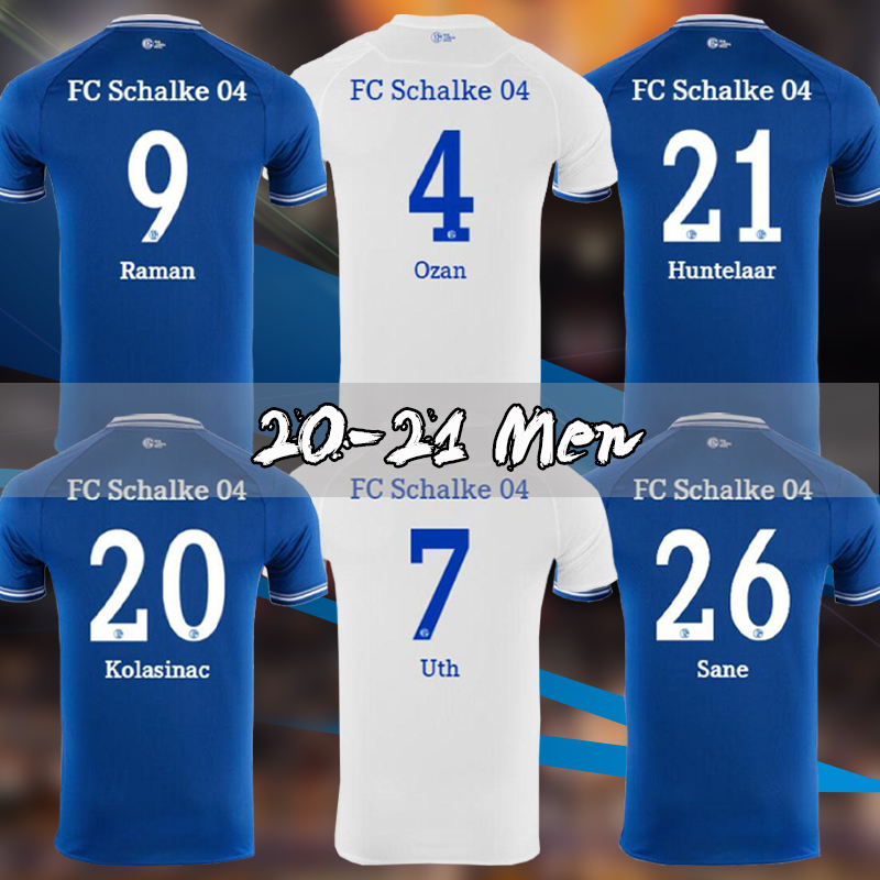 

20 21 Schalke 04 soccer jerseys Huntelaar thailand Uth OZAN McKennie Caligiuri Raman BENTALEB Ibisevic football shirts, Black;yellow