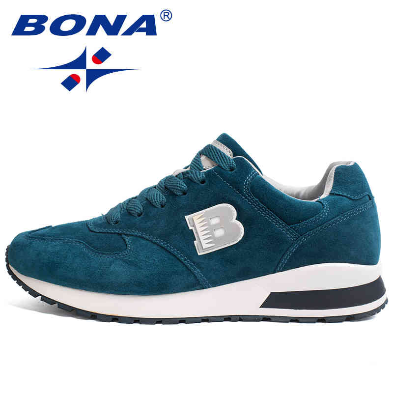 

BONA New Arrival Men Running Shoes Lace Up Sport Shoes Outdoor Walking Activities Sneakers Comfortable Athletic Shoes For Men, Black