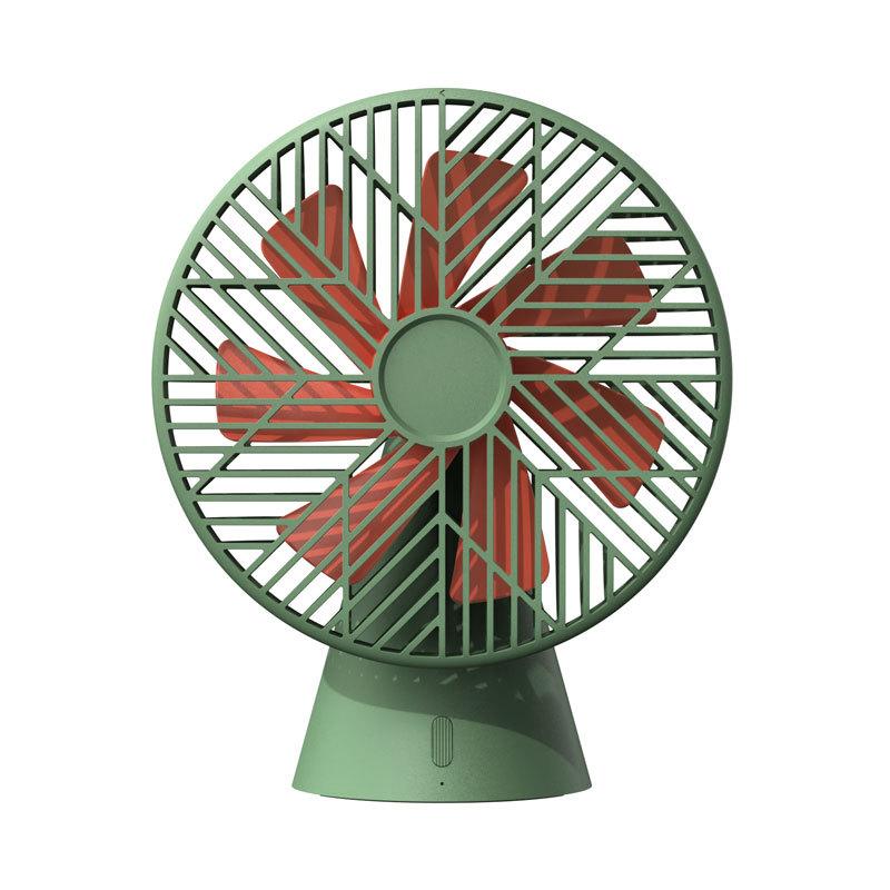 

Electric Fans USB Desktop Fan 4000mAh Shaking Head Mini Portable Removable Summer Cooling