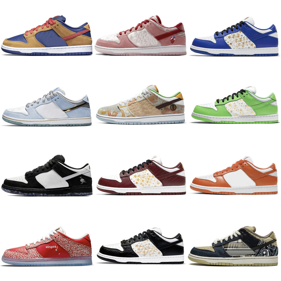 

Dunk Off Laser Orange Travis Scott Low Stingwater Magic SB StrangeLove Skateboards Street Hawker Cactus Jack What The Paul Whtie Staple Panda Pigeon Outdoor Shoes, 10