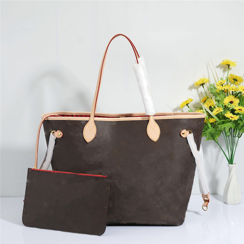 

2021 Brand Shoulder Bags Leather Old Flowers Handbags Business Wallets High Quality For Women Bag Casual Totes Big Messenger Dress CrossBody