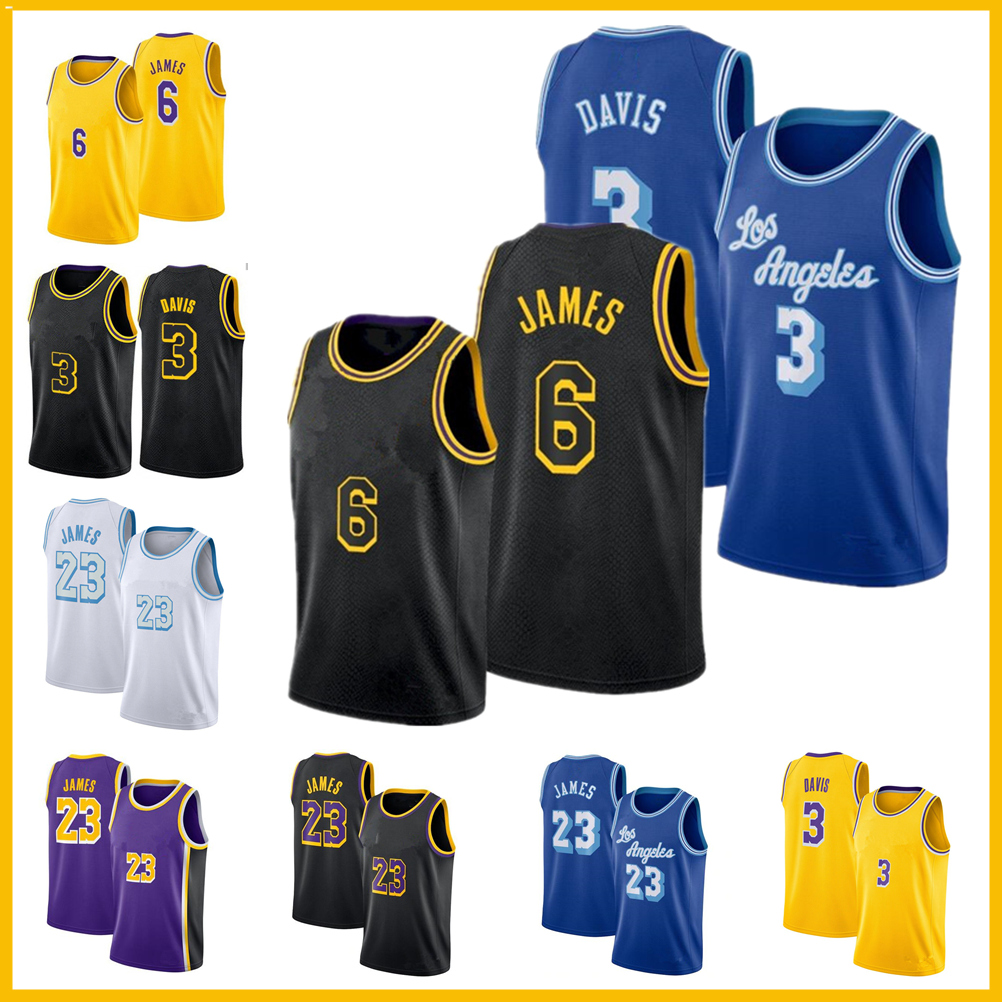 

Men's LeBron #23 #6 James City Anthony 3 Davis Basketball Jerseys 2021 - 2022 Gold Purple White, My store(lzyhome)