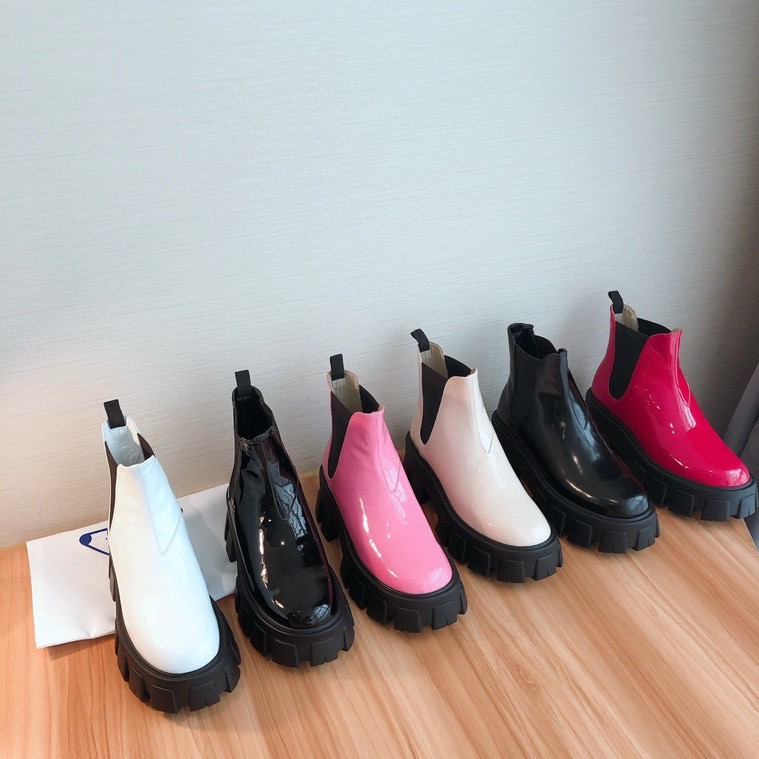 

high quality Woman's Leather shoes Lace up Ribbon belt buckle ankle boots factory direct female rough heel round head autumn winter Mar, 01