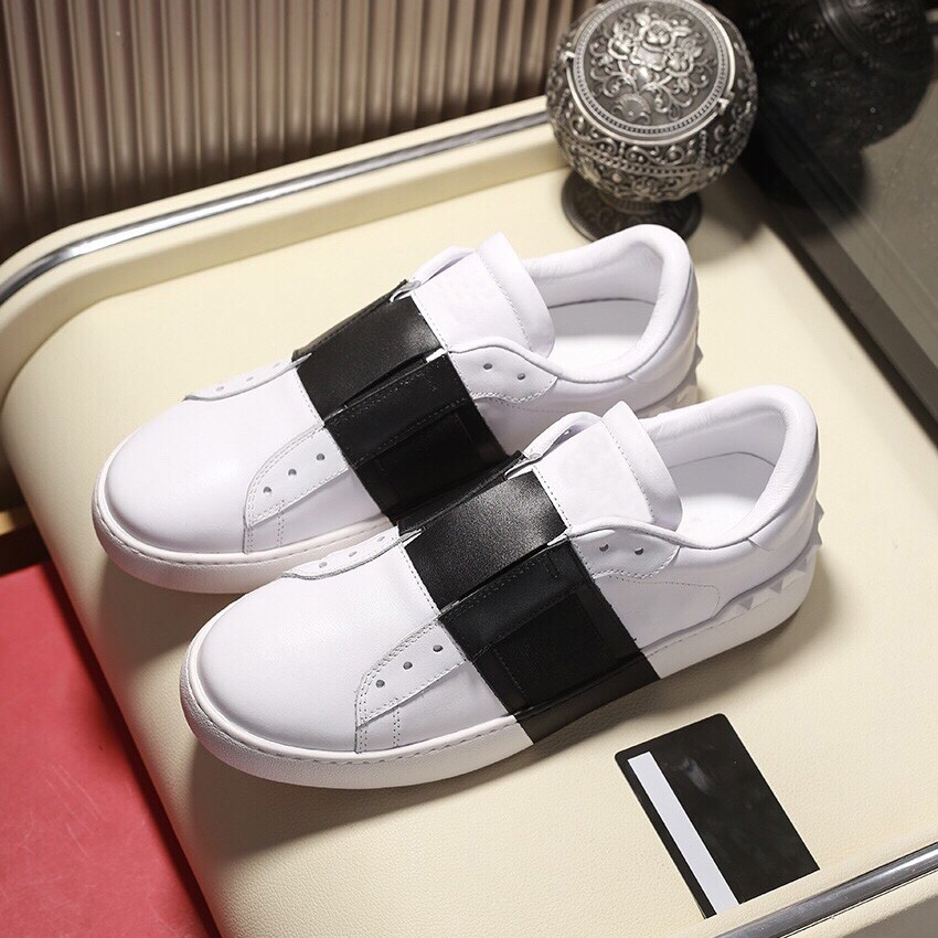 

2021 fashion casual shoes spring and fall mens womens canvas lace-up white shoe comfortable leather outdoor women size 35-44 with box, Black