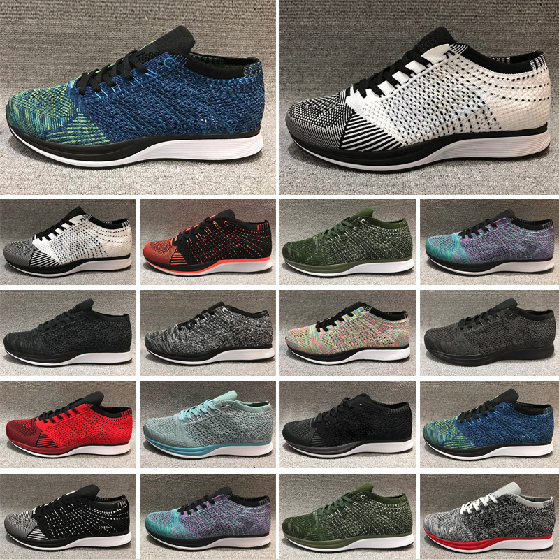 

Fly Racer Trainers Mens Shoes Knit Triple Red White Black 2.0 Ultra Women Walking Sneakers, Color 17