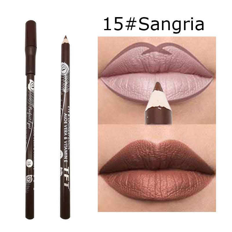 

Lip Pencils TFT Liner Pencil Lipstick Waterproof Non-smudge Easy Color Lips Makeup Women Cosmetic Maquiagem TSLM1, 020