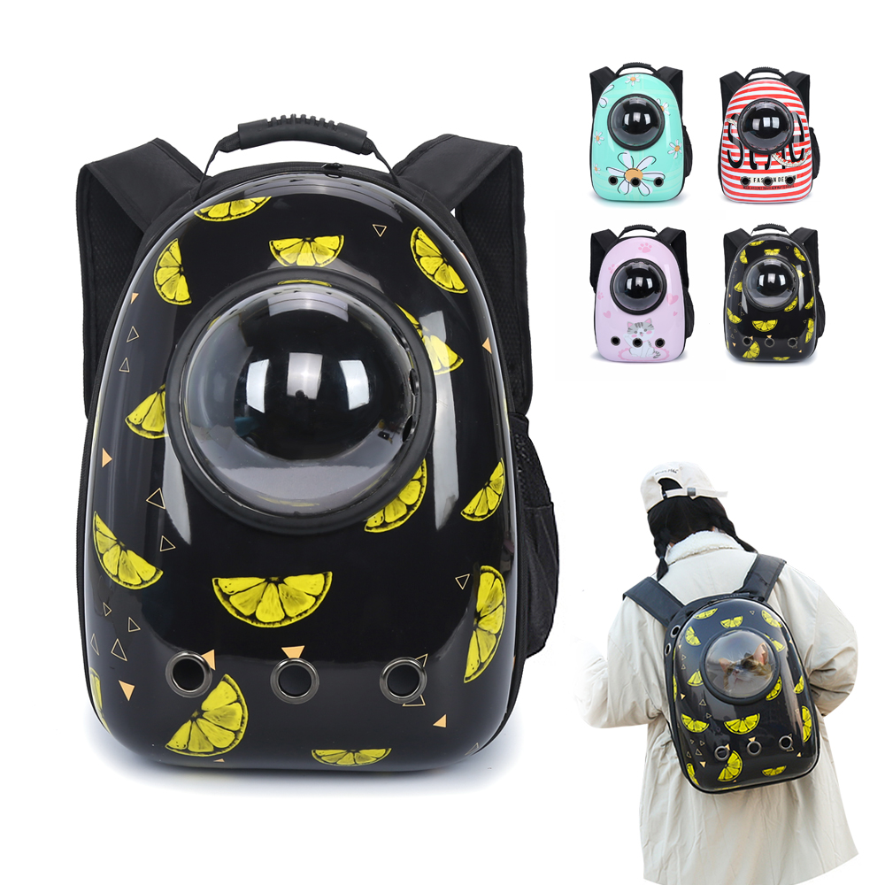 

Portabe Cat Carrier Bag Breathabe Puppy Cats Backpack Box Outdoor Trave Pet Carriers Cage Sma Dog Cat Handbag Space Capsue