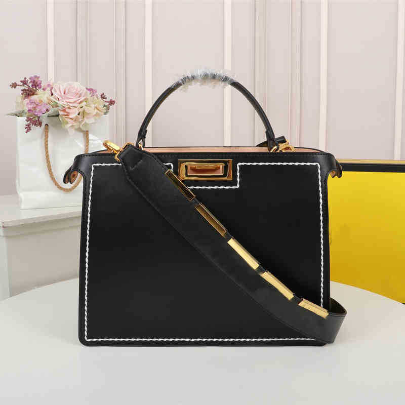 

Flower Classic Fashion Brand Women's Messenger Bag Multi Function Solid Leather Design Detachable Shoulder Strap Handbag