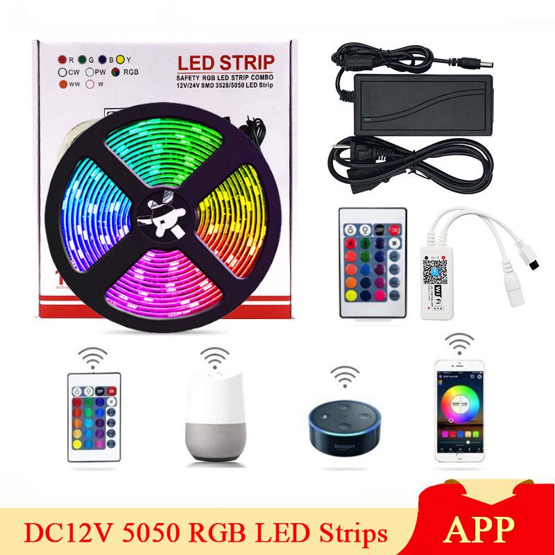 

RGB WIFI LED Strip Set IP65 Waterproof Colorful APP Control Neon Flexible Lights Strips