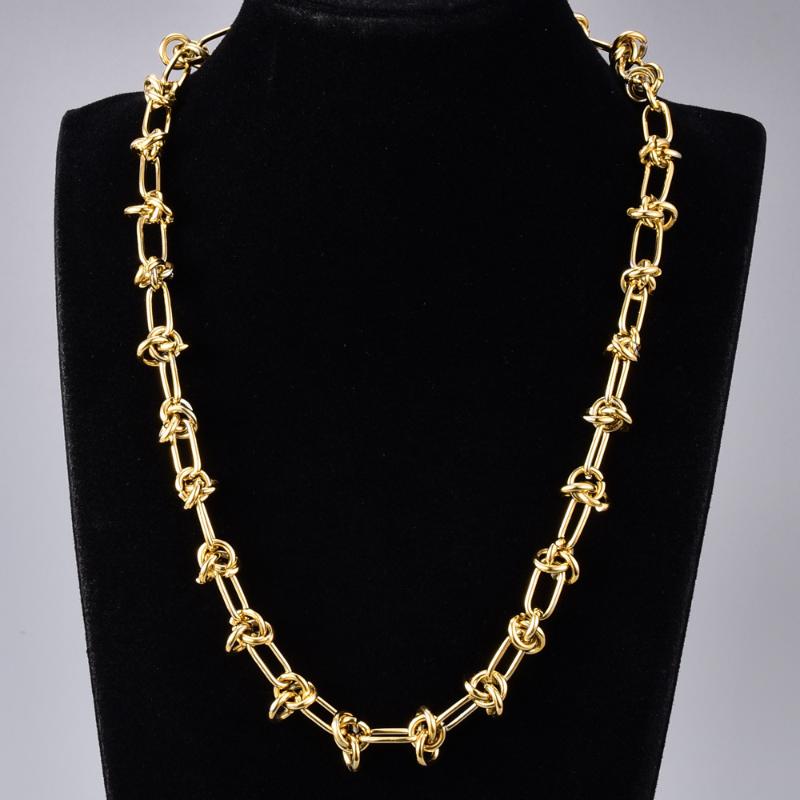 

Selling Short Chain Necklace For Women&Men 7mm Wide Stainless Steel 18KGP With Charm Hip Hop Jewelry Party Gift Chains, Silver