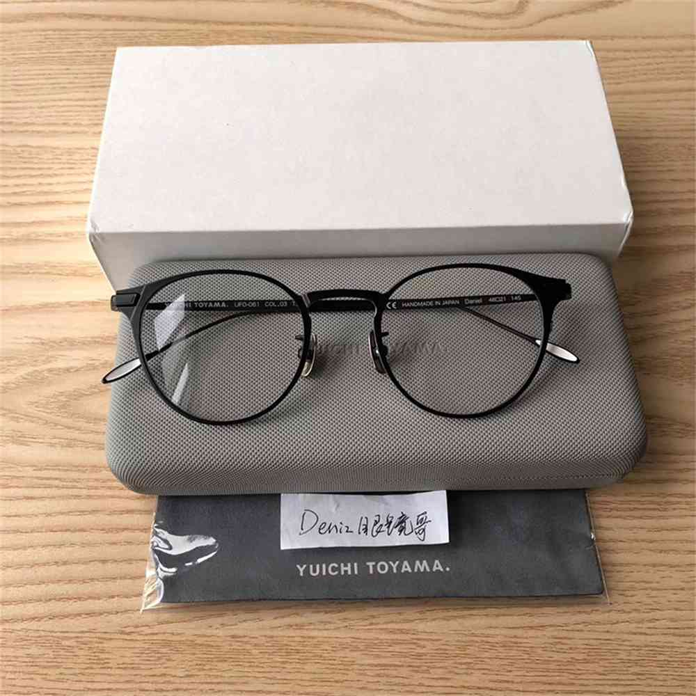 

80% Off Store Online Yu wenle's same glasses men's fashion full frame ultra light pure titanium spectacle women's big face round myopia