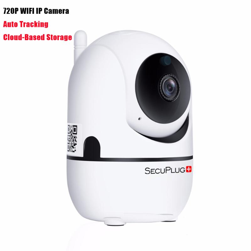 

Cameras 720P Mini Wifi IP Dome Camera Auto Tracking Baby Monitor Pan Tilt 3.6mm Two-way Audio TF Card Slot Night Vision