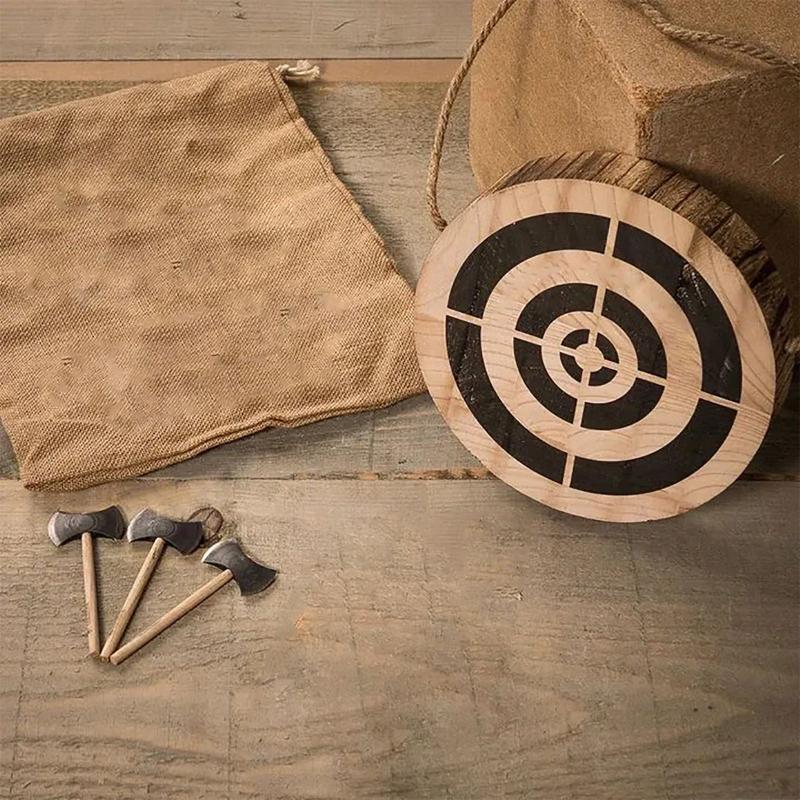

Decorative Objects & Figurines Wooden Dart Wall Hanging Decor Party Throwing Game Toy Set Miniatures Axe Outdoor Indoor Interesting And Exci