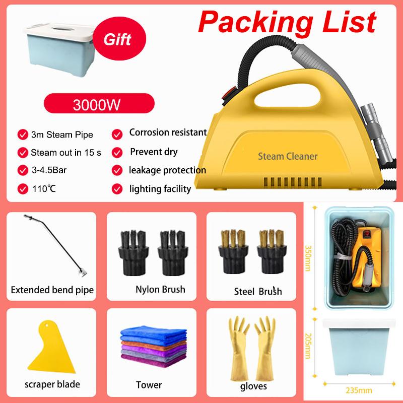 

Vacuum Cleaners 2021 Portable Floor Cleaner Vapor Steam 4Bar 3Bar 3000W Wet And Dry Cleaning Machine Mini Steamer