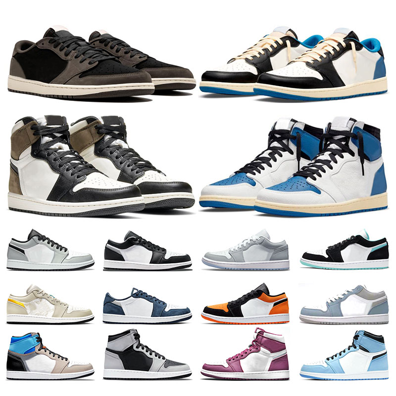 

Jumpman 1s Low Men basketball shoes 1 travis scott University Blue Hyper Royal Shadow 2.0 Light Smoke Grey women sneakers sports trainer, 10