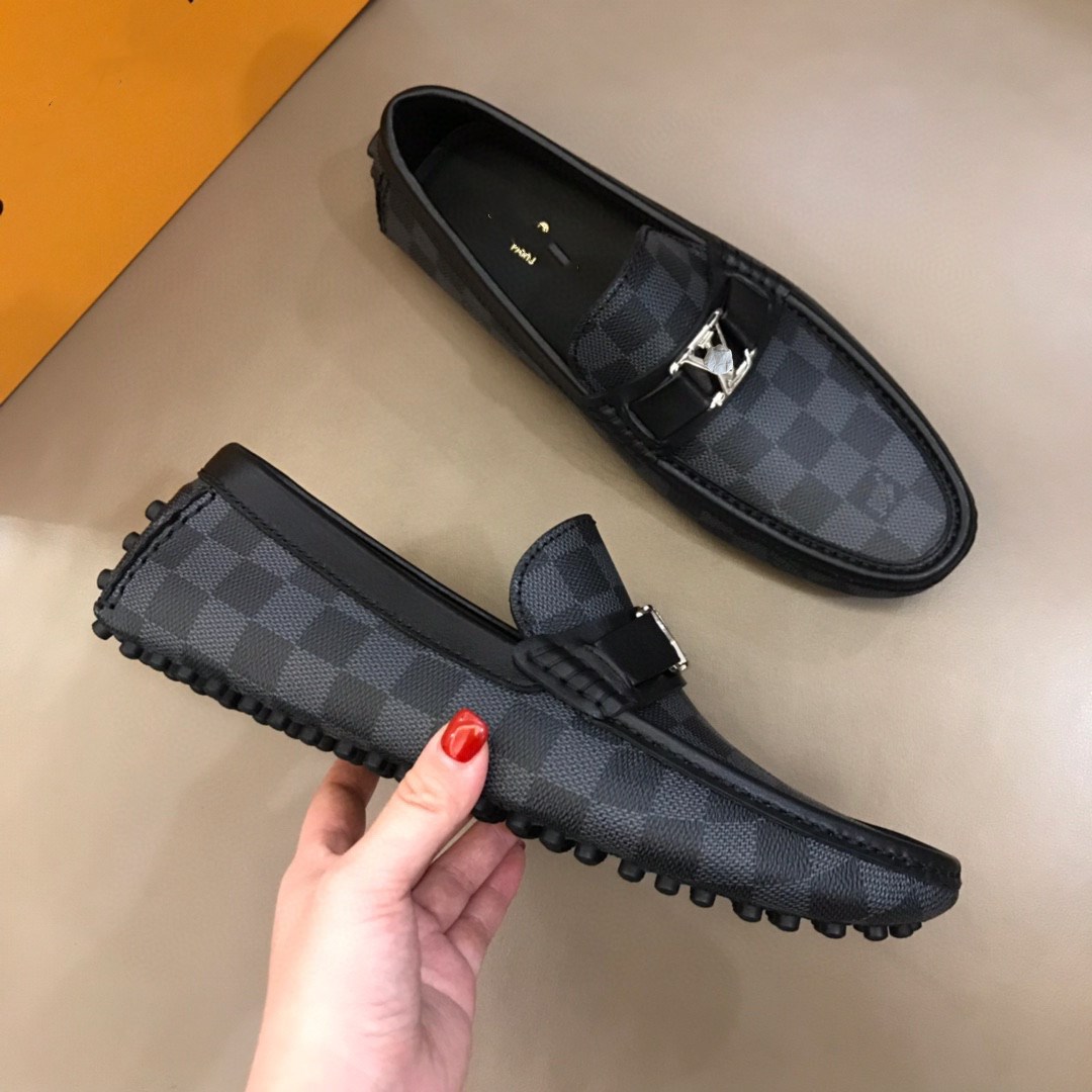 

Leather Men Shoes Luxury Brand Designer Italian Casual Mens Loafers Moccasins Breathable Slip on Black man Driving designer shoe, #01