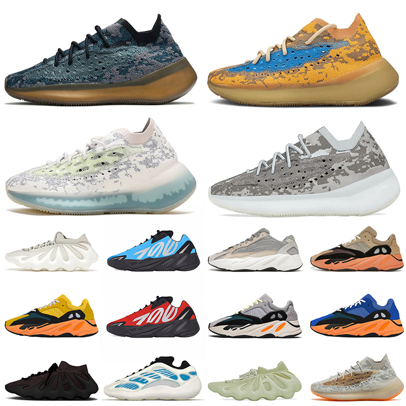 

Kanye West Running Shoes Yeezy Boost 700 V2 V3 Women Mens Clay Brown Azareth Azael Safflower 450 380 Alien Blue Covellite Cloud White Resin Trainers Sneakers Runners, D44 36-45 orange