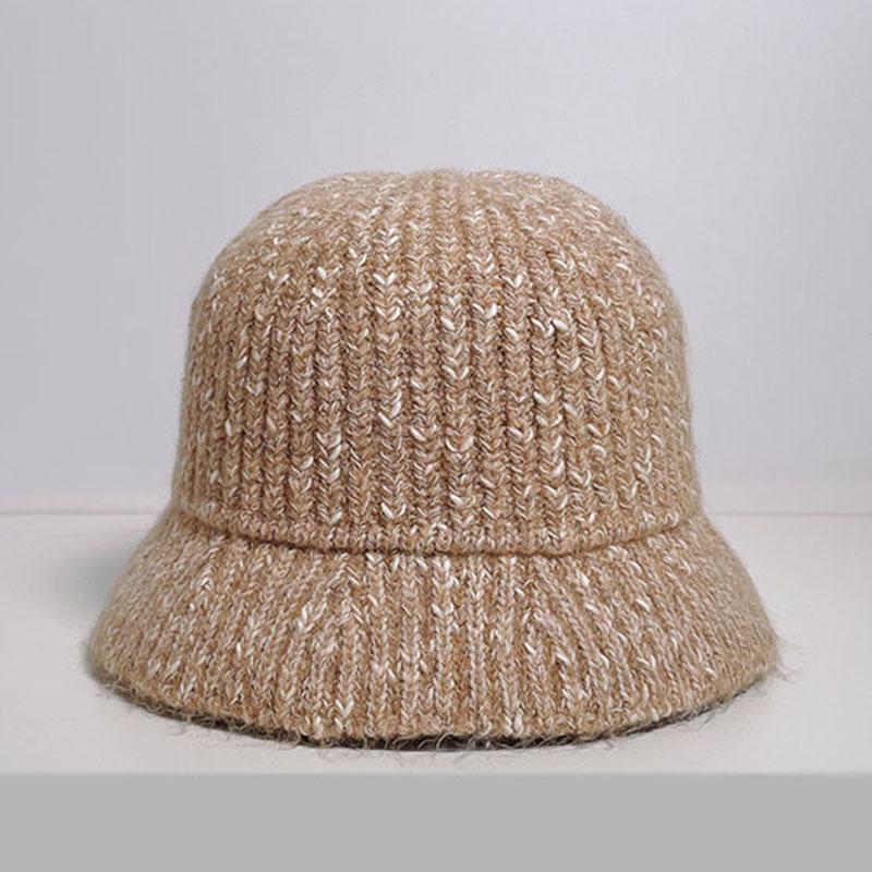 

Wide Brim Hats 2021 Women's Bright Silk Blended Winter Bucket Hat Plush Warm Fashion Furry Outdoor Fisherman's, Yellow