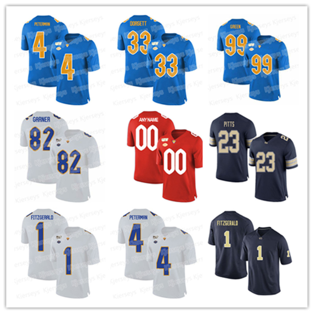 

NCAA Football jersey 150th 2020 ACC stitched Jerseys 24 James Conner 25 Darrelle Revis LeSean McCoy 97 Aaron Donald Pittsburgh Panthers Pitt, Navy 2