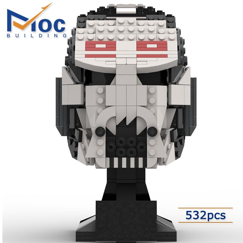 

Space Wars Bad Batch Helmet Moc Building Blocks Collection Bricks Model Bricks Children's Toys Boy Gift