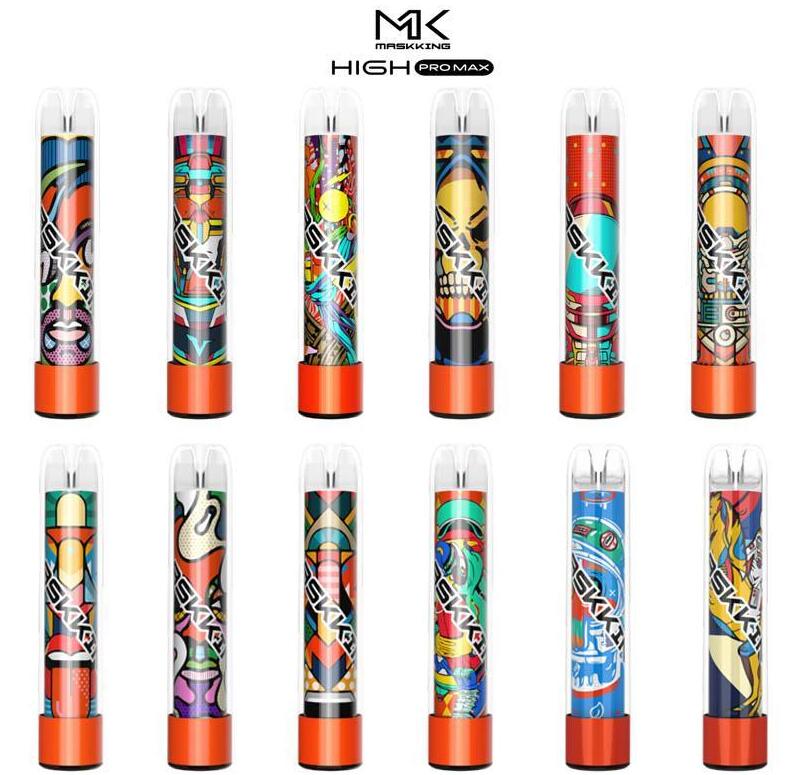 

Maskking High Pro Max Disposable E-cigarettes Device 1500 Puffs 850mah Battery 4.5ml Prefilled Cartridge Pod VS BANG XXL Electronic Cigarettes Gunnpod