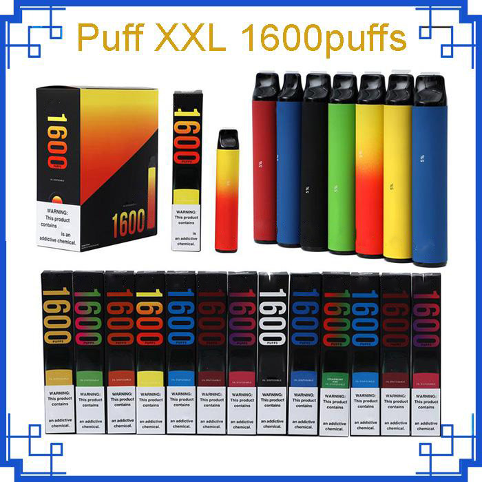 

Ship 1 days 40colors Puff bar XXL Disposable vape 800 1600puffs cigarette With Scratch Code Vapes battery Devices Starter kits vs esco bars elux legend air barmx