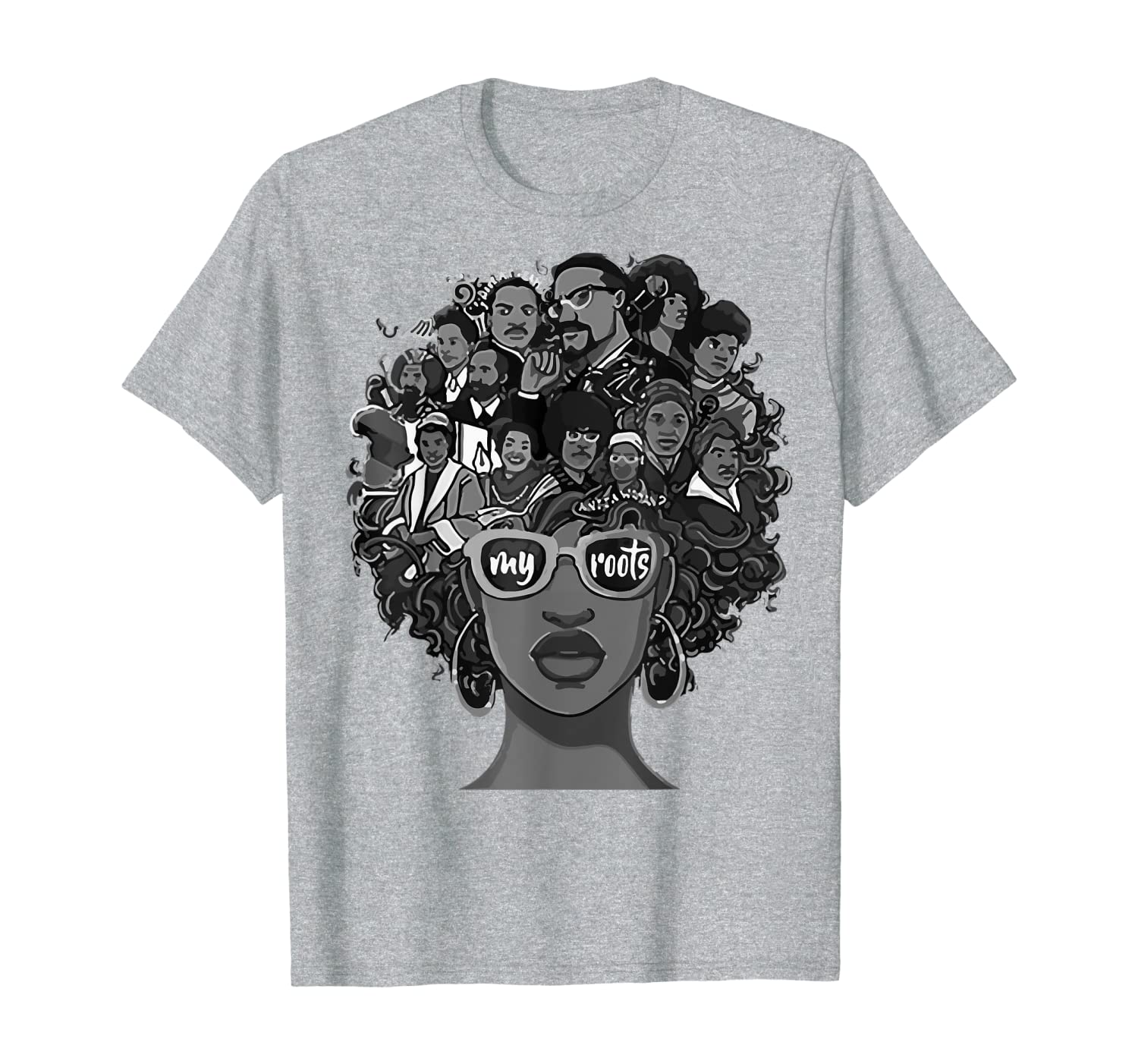

I Love My Roots Back Powerful Black History Month Pride Gift T-Shirt, Mainly pictures