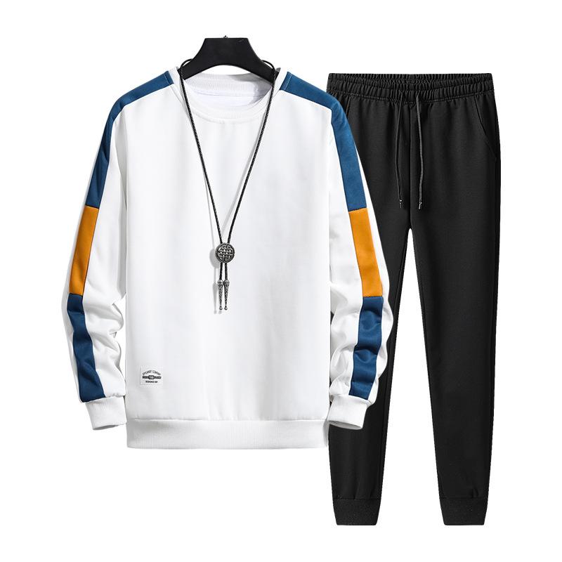 

Men's Tracksuits Tracksuit Two Piece Set Autumn Arrival Sweater Suit Two-piece Sets Man Sportswear Asian Size 4XL, Blue
