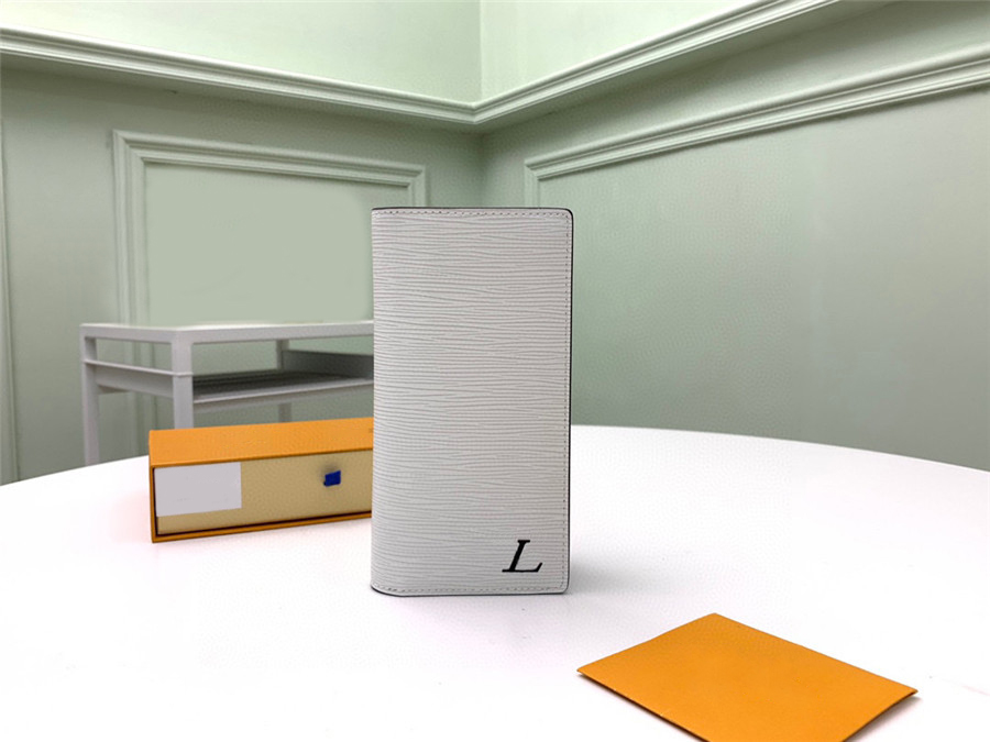 

L White Wallet Men Women Bag EPI Original Material Handbag M80772 10*19*2cm M80771 11.5*9*1.5cm M80766 8*11*1cm With Original Box, Customize