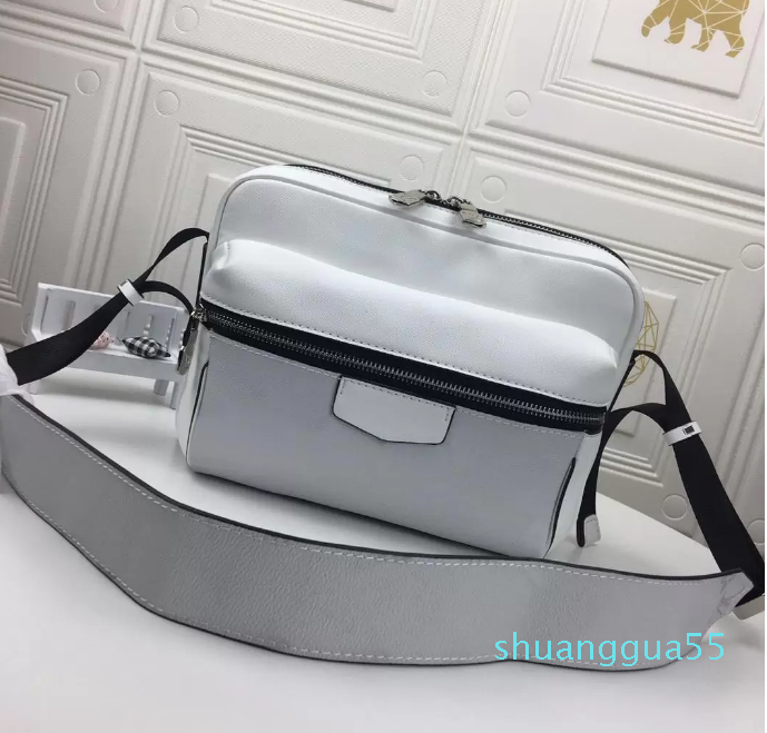 

High Quality Famous Classic Designer Fashion Women or Men bag Messenger Bags Cross Body School Bookbag, White flowers