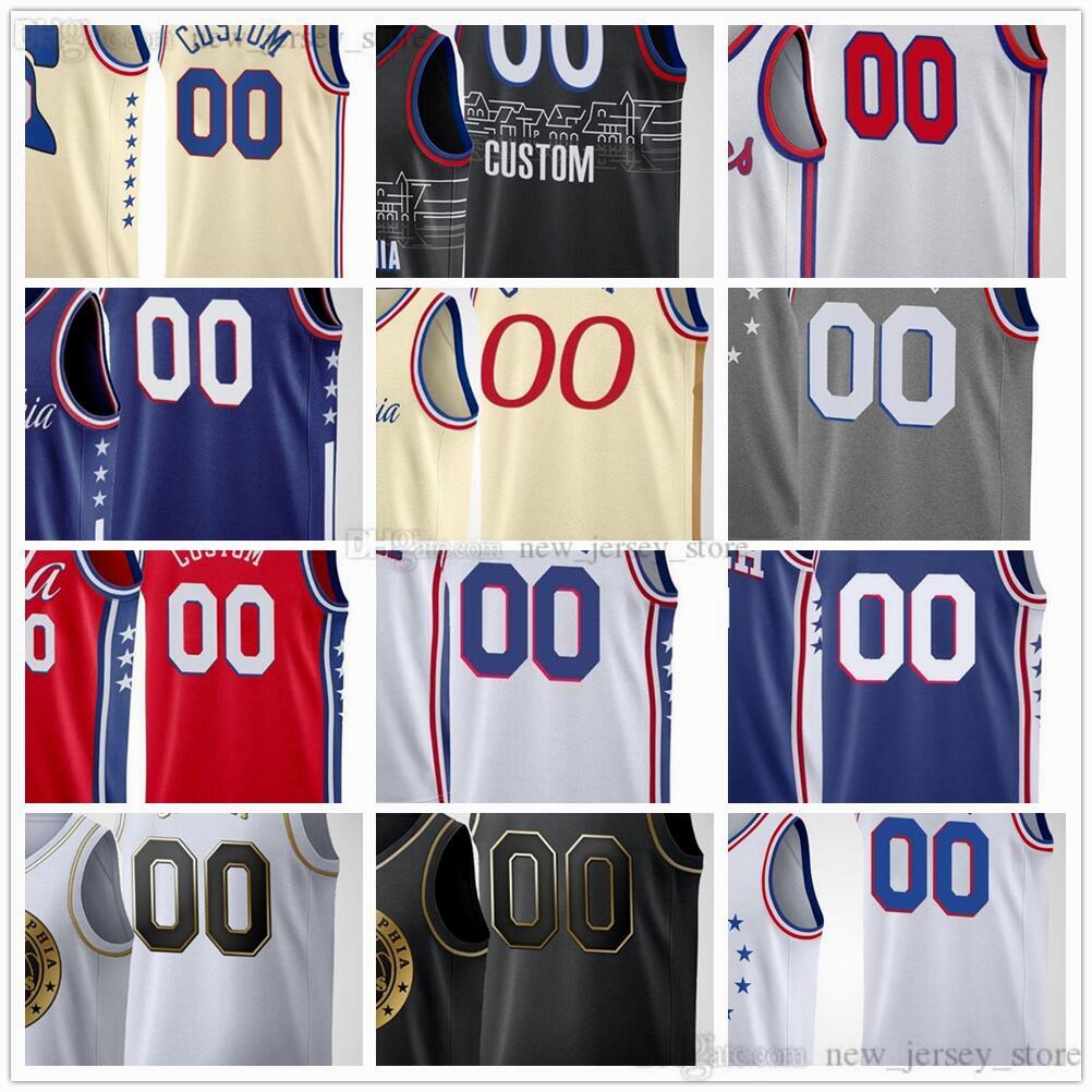 

Custom Printed Jerseys Top Quality 2021 2022 Beige Black City Gray Red Blue White Jerseys. Message Any number and name on the order, Blue;black