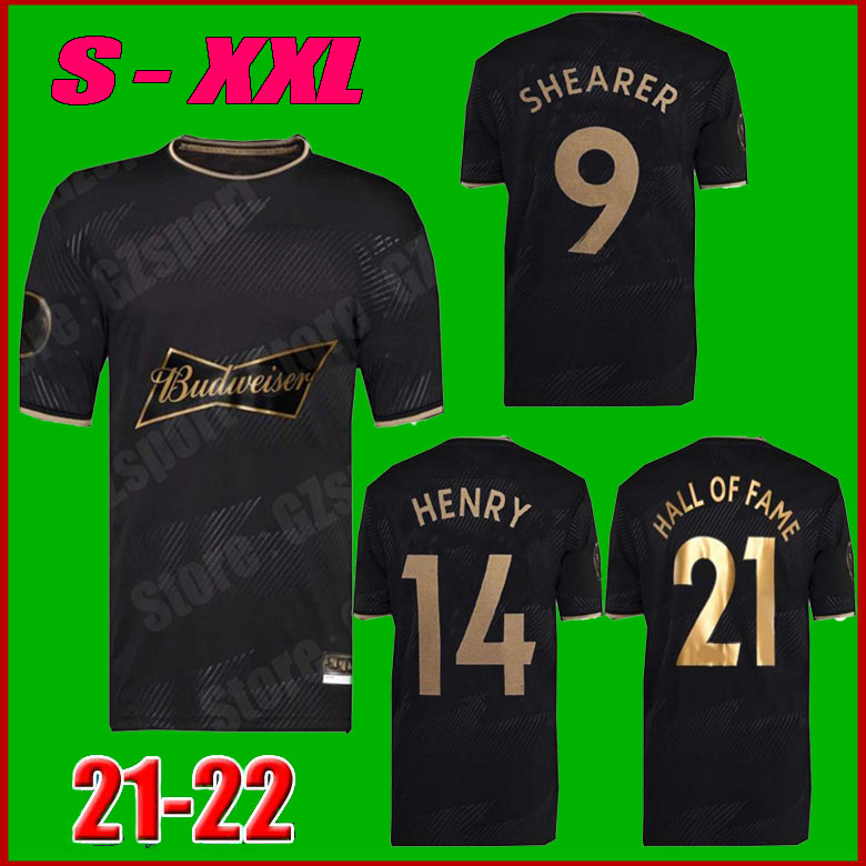 

Thailand 2021 HALL OF FAME Soccer Jerseys 21 22 HENRY SHEARER MEN kit Special Framed Commemorative Edition Black Man Football Shirt uniforms, Black;yellow