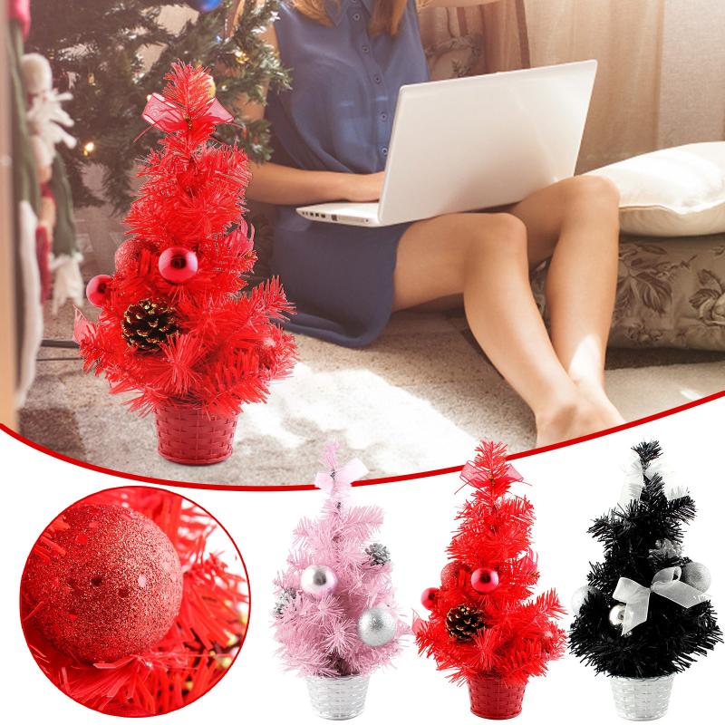 

Christmas Decorations Mini Tree Ornament Desk Table Festival Xmas Party Decor Gifts 30cm Trees Placed In The Office Home Kids