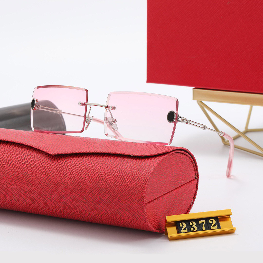 polarized Oversized sunglasses women men cat eye sun glasses square designer sunglass for woman UV protection Black Brown Clear Lens with box cas