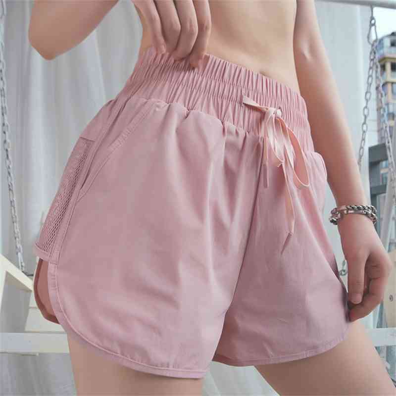 Sports shorts women&#039;s anti light loose Korean fast dry Yoga Pants gym running casual hot pants-image-702426102