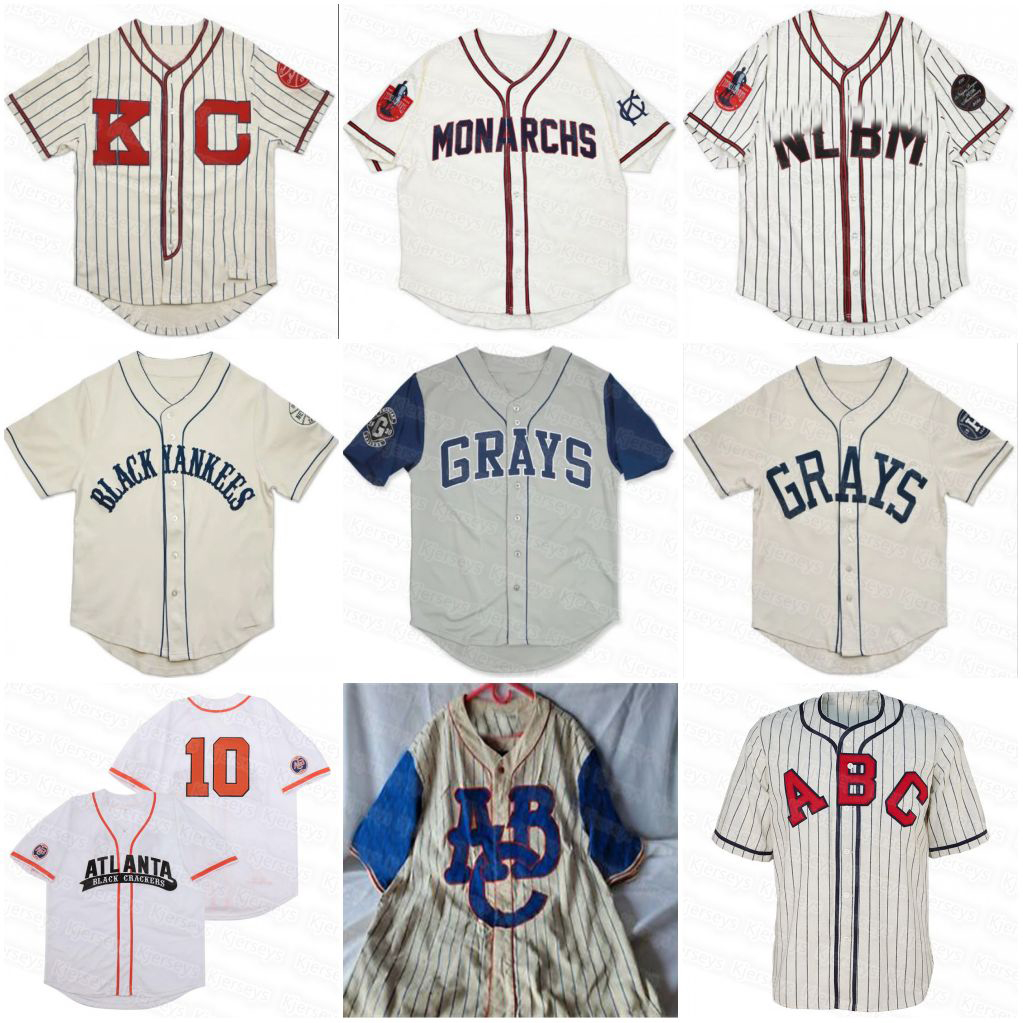 

Black Crackers Negro League Button-Down Vintage Baseball Jersey Kansas 25 MONARCHS Detroit CHICAGO ATLANTA BIRMINGHAM STARS BLACK SOX Jerseys, Custom name and number