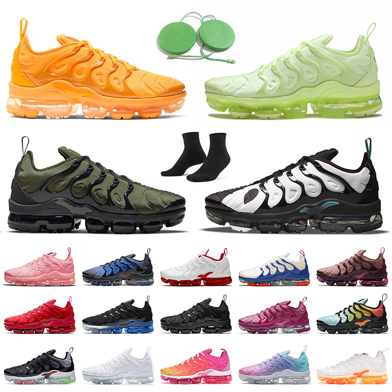 

2022 TN Plus Women Mens Running Shoes Big Size US 13 White Black University Gold Barely Volt Dark Russet Griffey Coconut Milk Hyper Royal Sports Trainers Sneakers, Item11 summer sunset 36-40